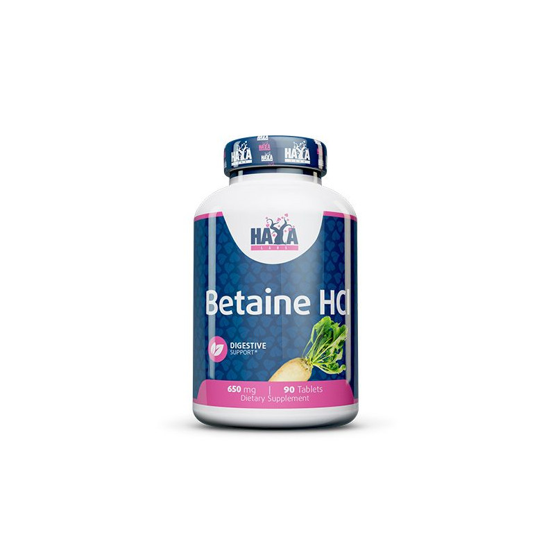 Haya Labs Betaina HCL 650 mg 90 kaps.