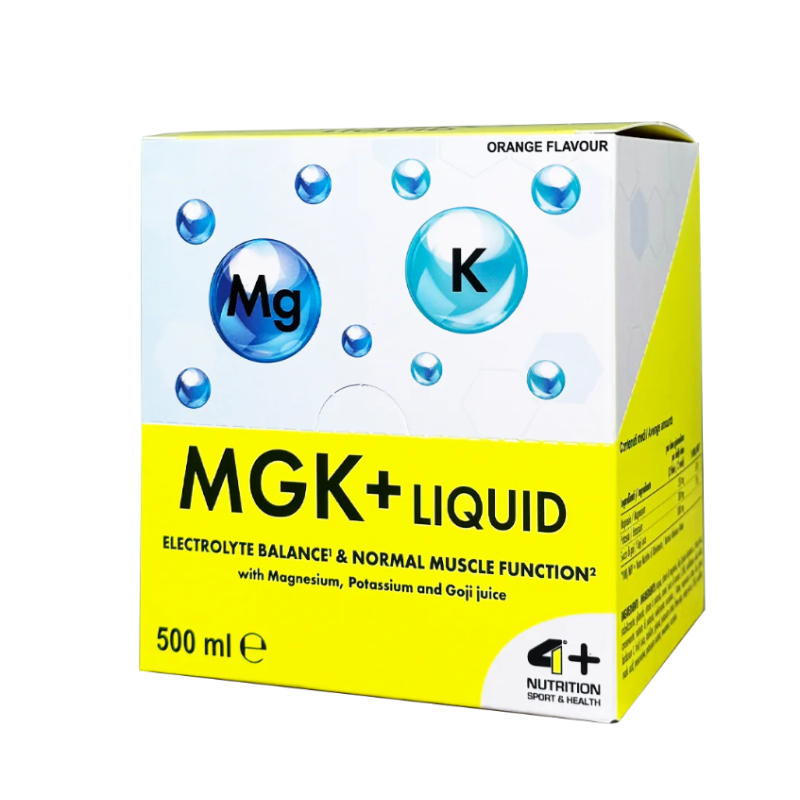 4+ Nutrition Liquid MGK+ 20 shots Magnez+potas (magnesium shot)
