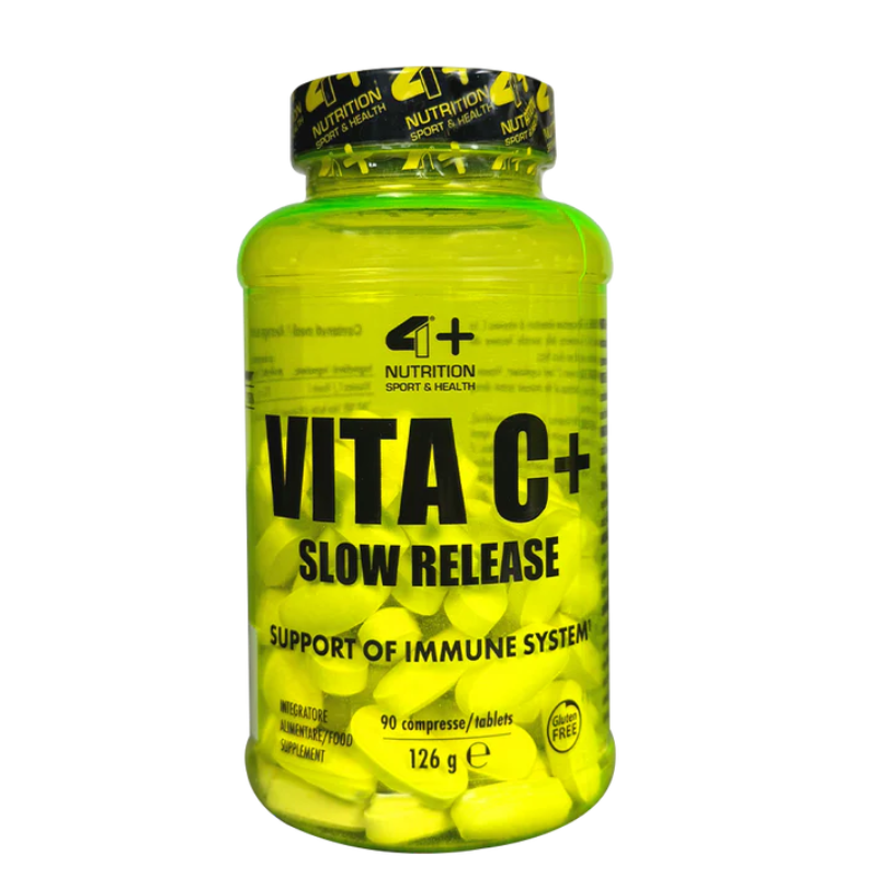 4+ Nutrition Witamina C+ Wolne uwalnianie 90 tabl.