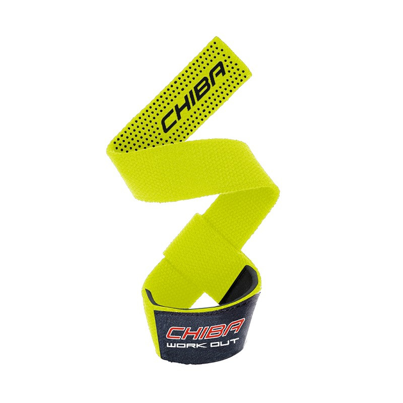 Chiba Lifting Straps Neon yellow paski do podnoszenia sztangi